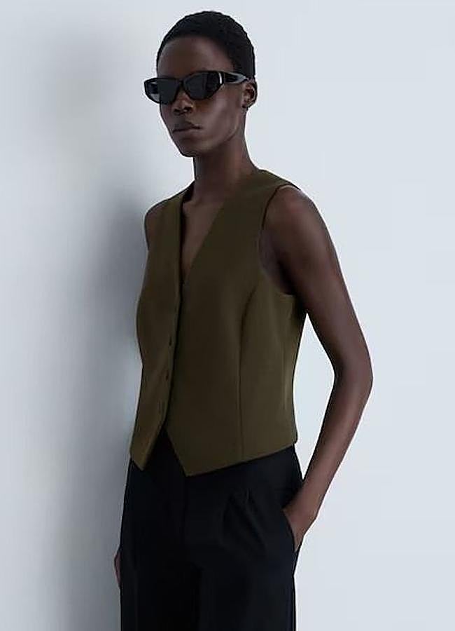 Imagen - Chaleco de traje en verde oscuro