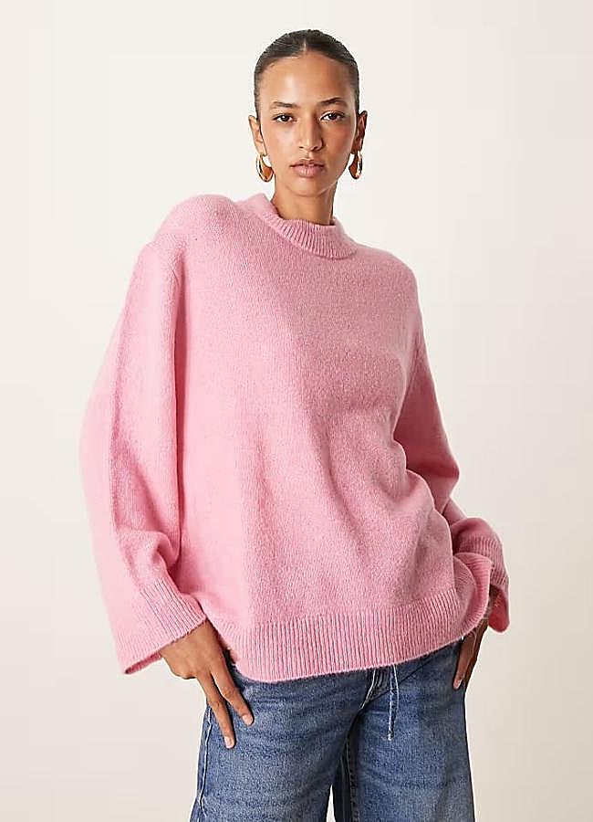 Imagen - Jersey rosa pastel oversize