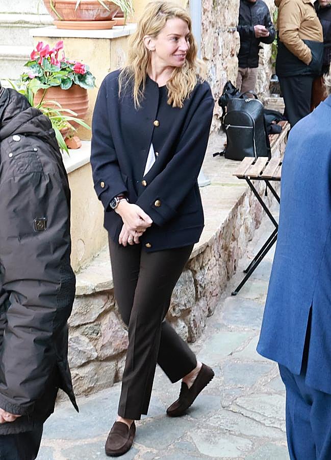 Imagen - Chrysi Vardinogianni con mocasines de ante. (GTRES).