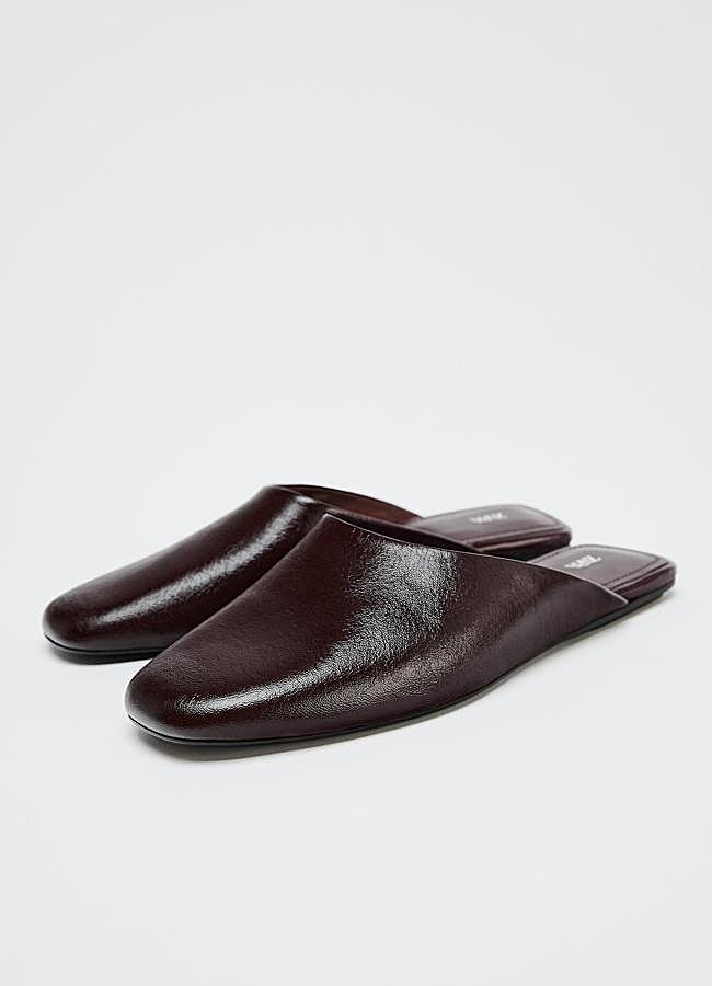 Imagen - Mule en piel de Zara.