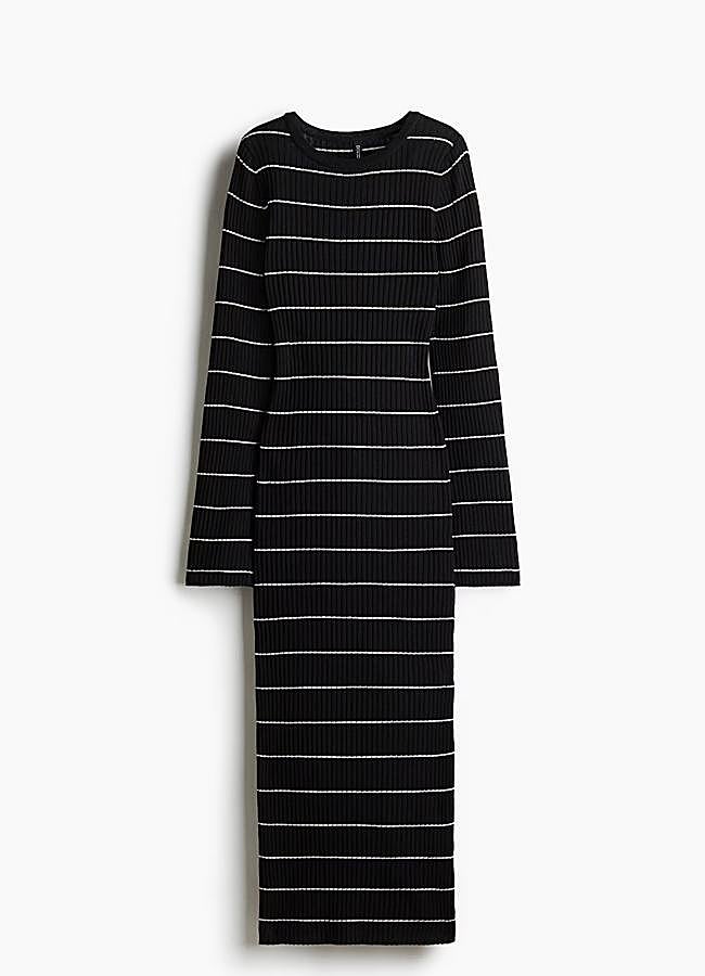 Imagen - Vestido de punto de rayas, 34,99 euros.