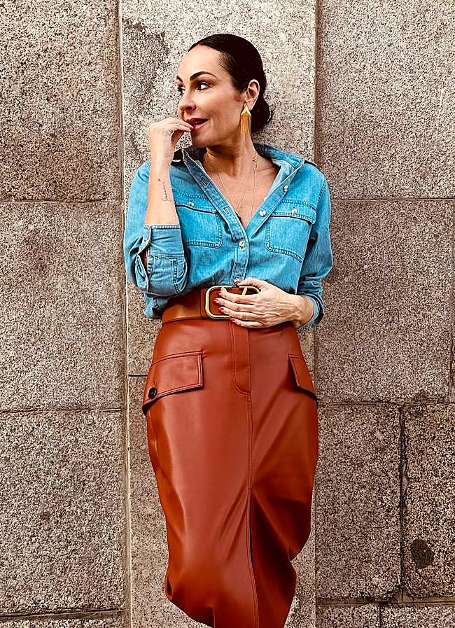 Imagen - Así lleva Ana Milán la falda de tubo. / @byanamilan