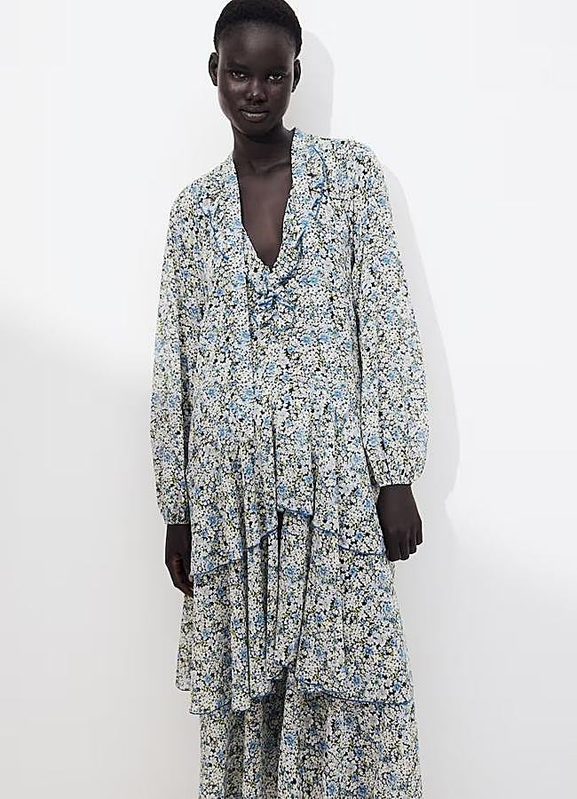 Imagen - Vestido floral print con lazada en el cuello