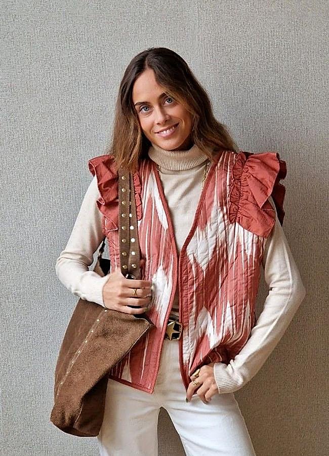 Imagen - Chaleco oversize con estampado ikat