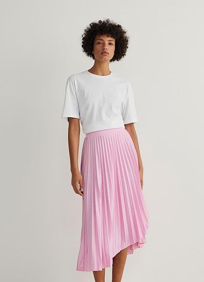 Imagen - Falda plisada rosa pastel