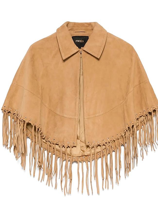 Imagen - Capa con detalle de flecos y ante de Maje.