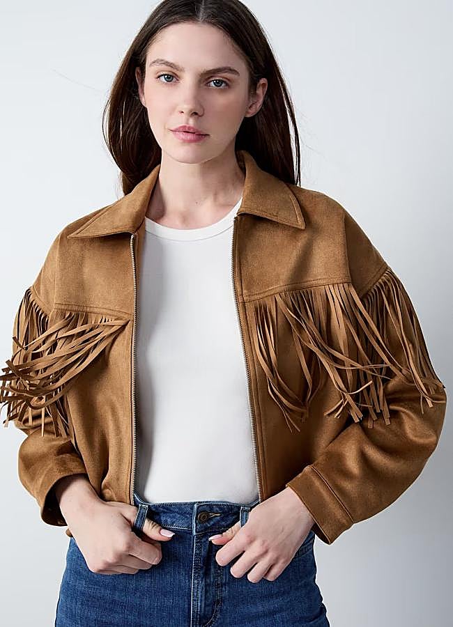 Imagen - Chaqueta de flecos relaxed fit