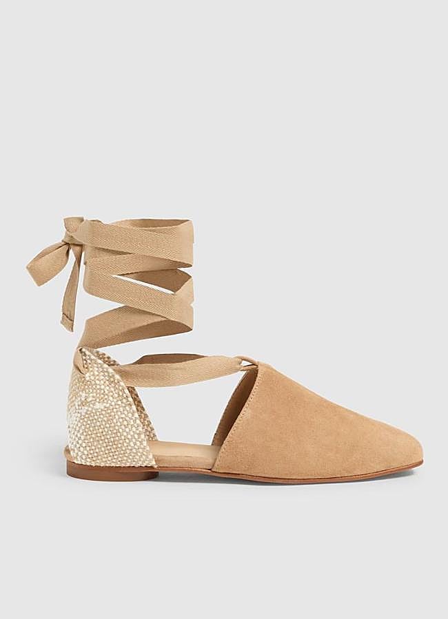 Imagen - Zapatos planos de ante atados