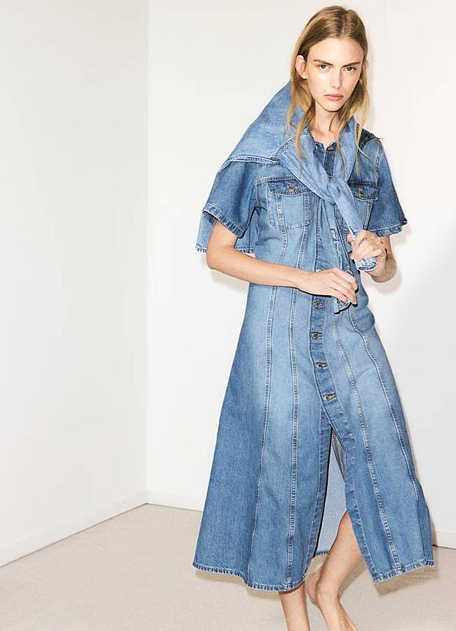 Imagen - Vestido denim con falda acampanada feather soft (39,99€) de H&M