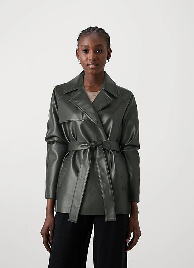 Imagen - Chaqueta con cinturón efecto cuero