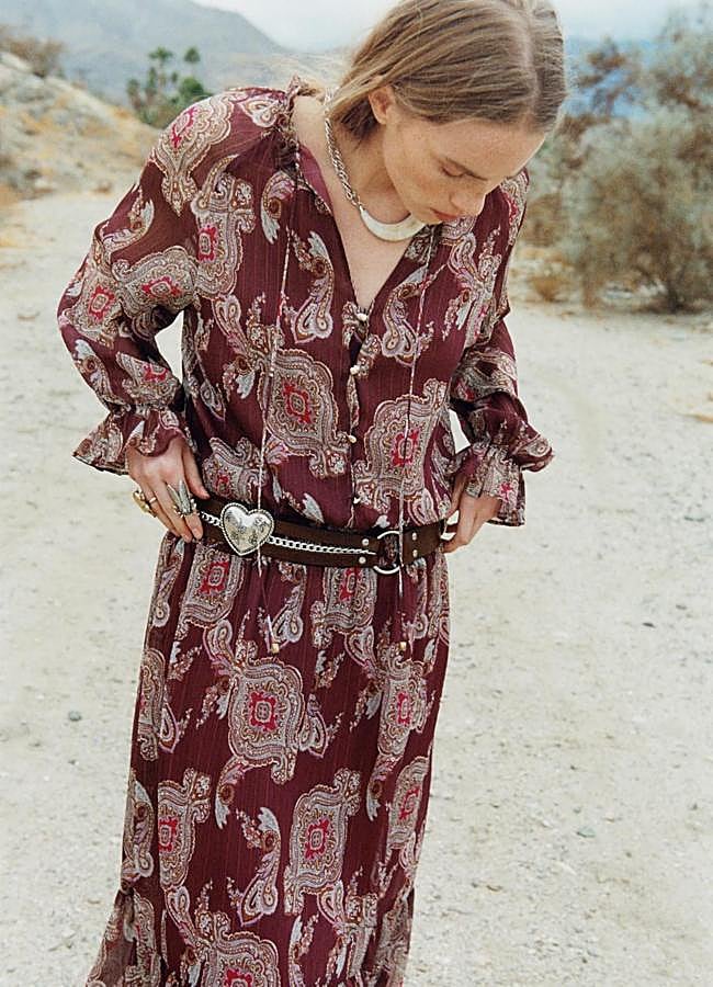 Imagen - Vestido boho vaporoso con print