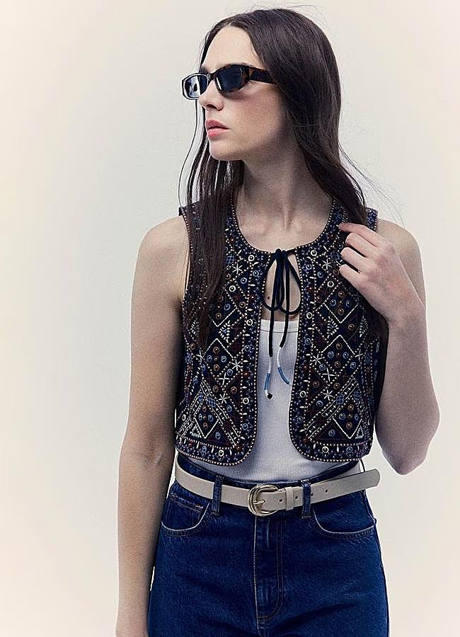 Imagen - Chaleco con bordados estilo boho chic