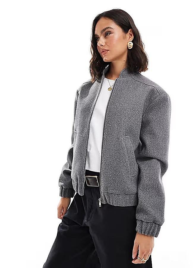 Imagen - Bomber cepillada en gris