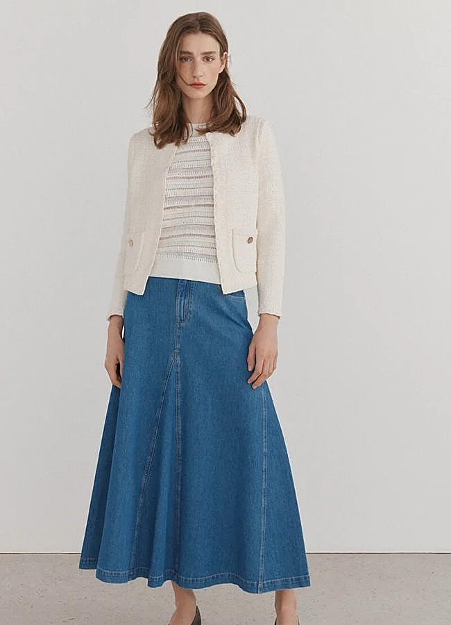 Imagen - Falda en denim de Pedro del Hierro (74,92 euros).