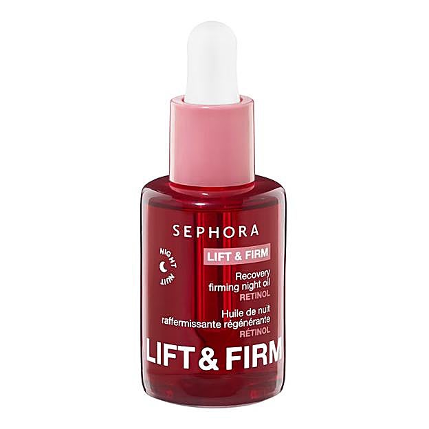 Aceite de noche reafirmante Lift & Firm de Sephora.
