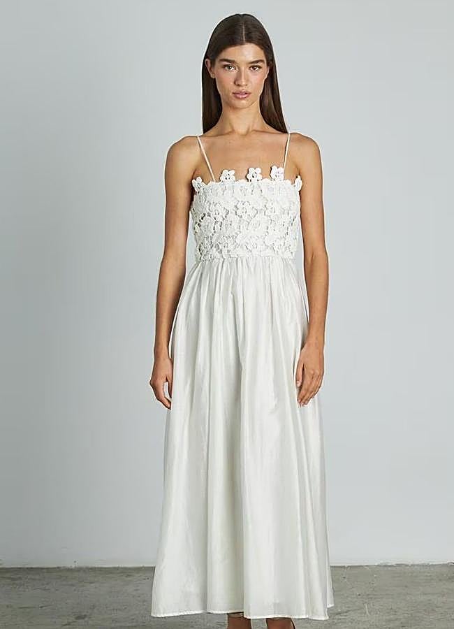 Imagen - Vestido blanco con detalles de crochet