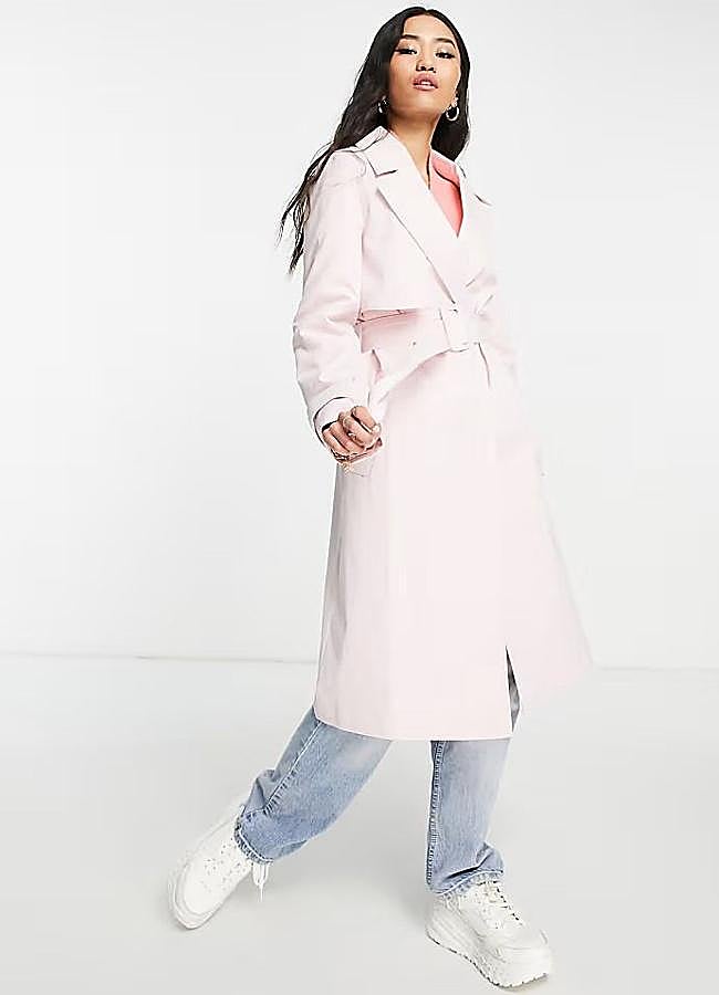 Imagen - Gabardina rosa pastel