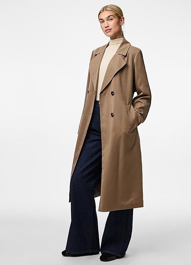 Imagen - Gabardina tono mocha mousse