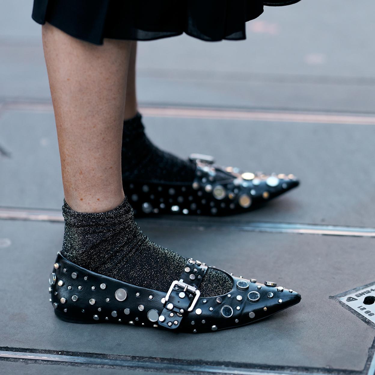 Estos zapatos planos cómodos son ideales en primavera. 