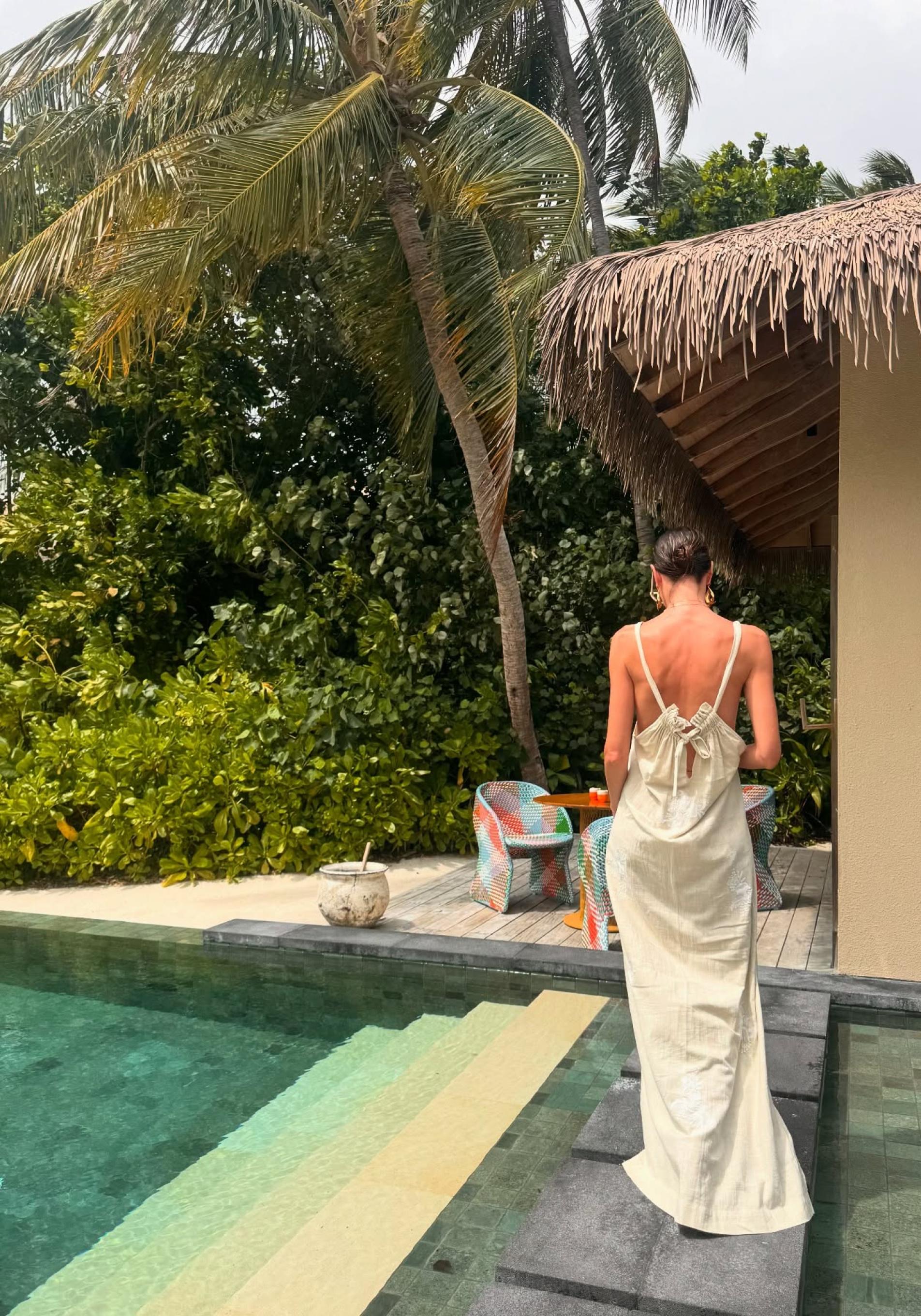 Piscina de una de las villas del Hotel InterContinental Maldivas.