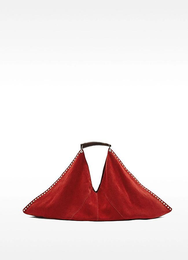 Imagen - Bolso de hombro en rojo con tachuelas de Parfois.