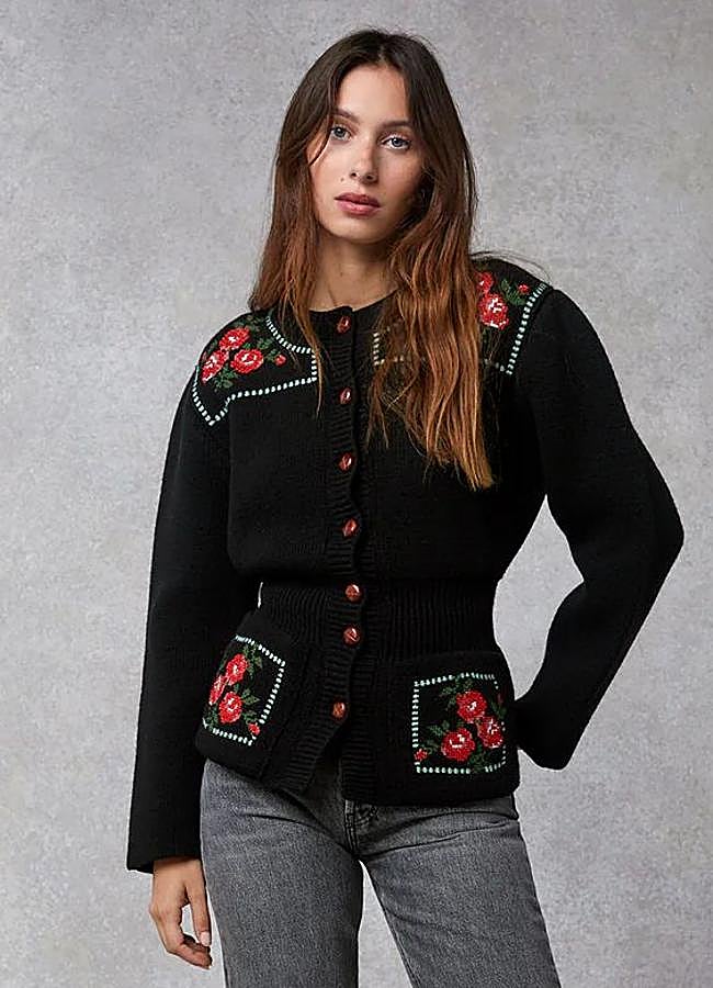 Imagen - Cárdigan bordado con flores