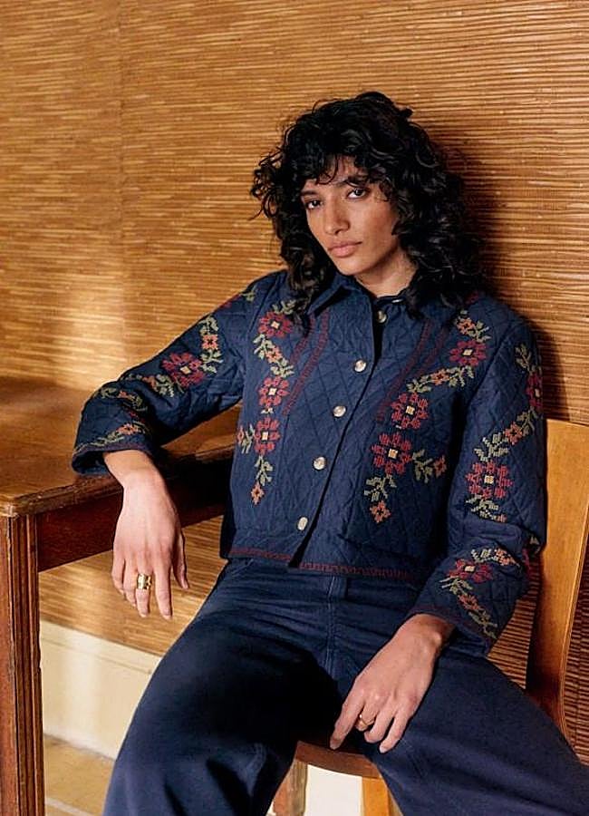 Imagen - Chaqueta de flores bordadas