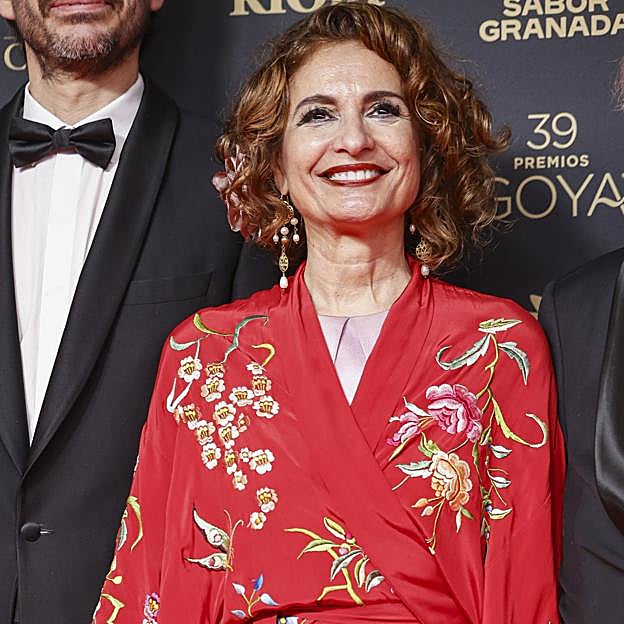 María Jesús Montero, en los Premios Goya. 