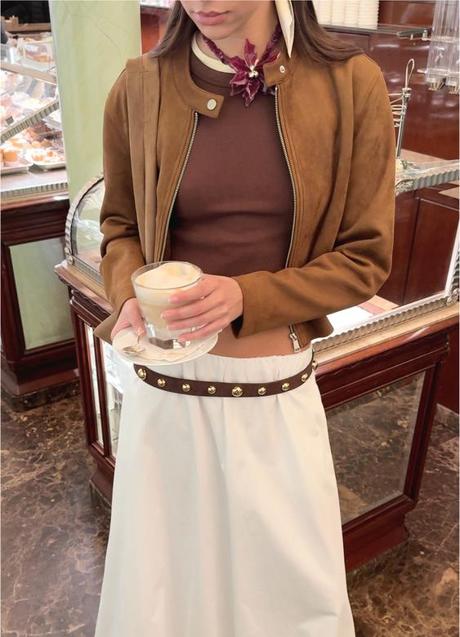 Imagen - Chaqueta efecto ante de Stradivarius (29,99 euros)