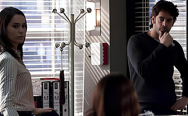 Escena de la serie de televisión, Homicidios. 