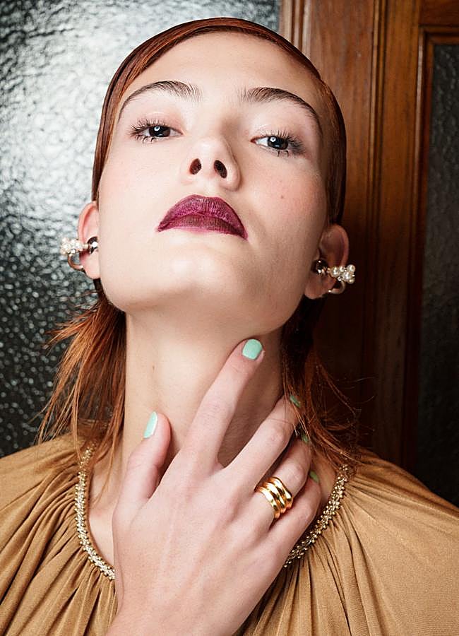 Imagen - Una manicura en color verde menta. Foto: Launchmetrics spotlight.