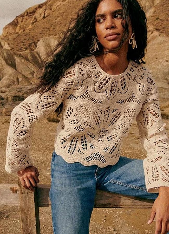 Imagen - Camisa de guipur estilo boho