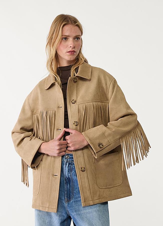 Imagen - Chaqueta con flecos de antelina