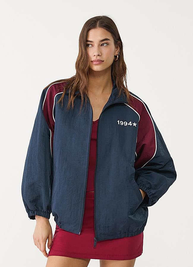 Imagen - Chaqueta oversize retro estilo varsity