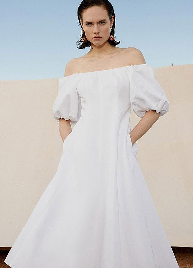 Imagen - Vestido blanca con vuelo