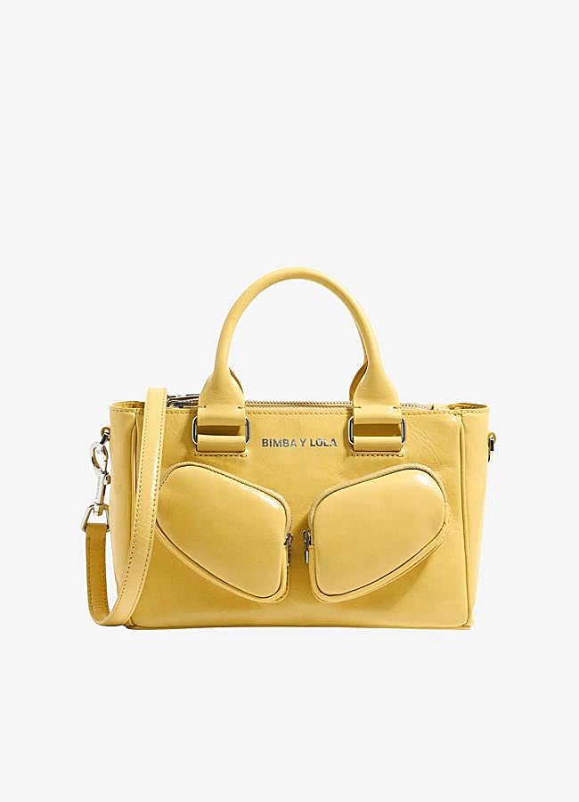 Imagen - Bolso estilo cargo en color amarillo de BImba y Lola.