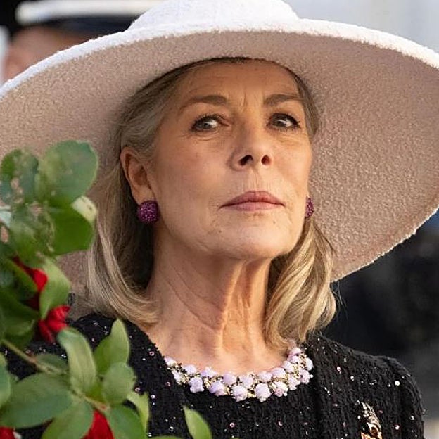 Carolina de Mónaco, orgullosa de sus siete nietos. 