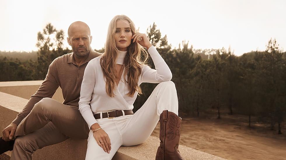 Rosie Huntington-Whiteley y Jason Statham para Falconeri.