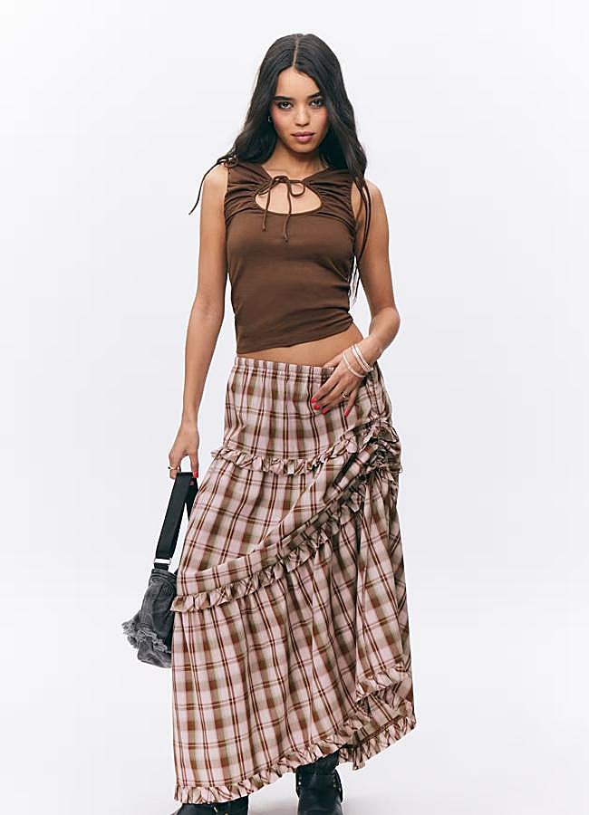 Imagen - Falda larga de cuadros