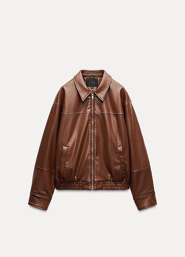 Imagen - Chaqueta efecto cuero de Zara.