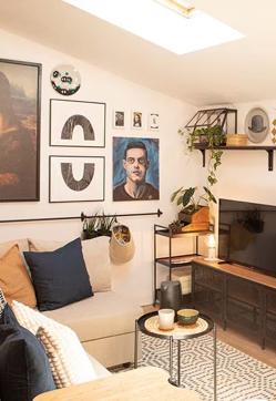 Imagen secundaria 2 - Fotos del antes y el después de la decoración del salón.