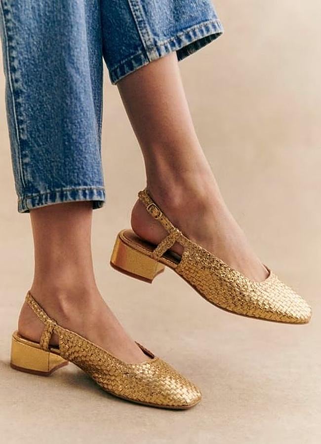 Imagen - Zapatos trenzados metalizados