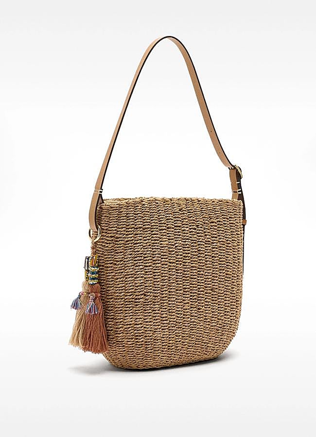 Imagen - Bolso de rafia con borlas