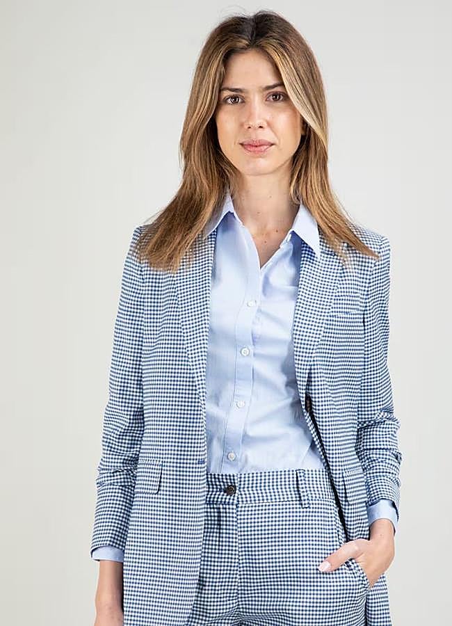 Imagen - Blazer de vichy azul
