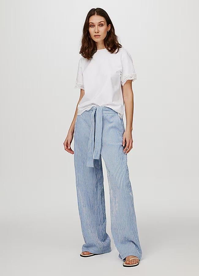 Imagen - Pantalones de rayas con cinturón