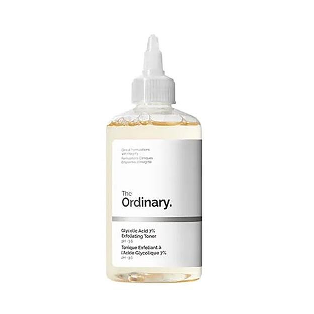 Glycolic Acid 7% Exfoliating Toner de The Ordinary. Precio: 13,90 euros