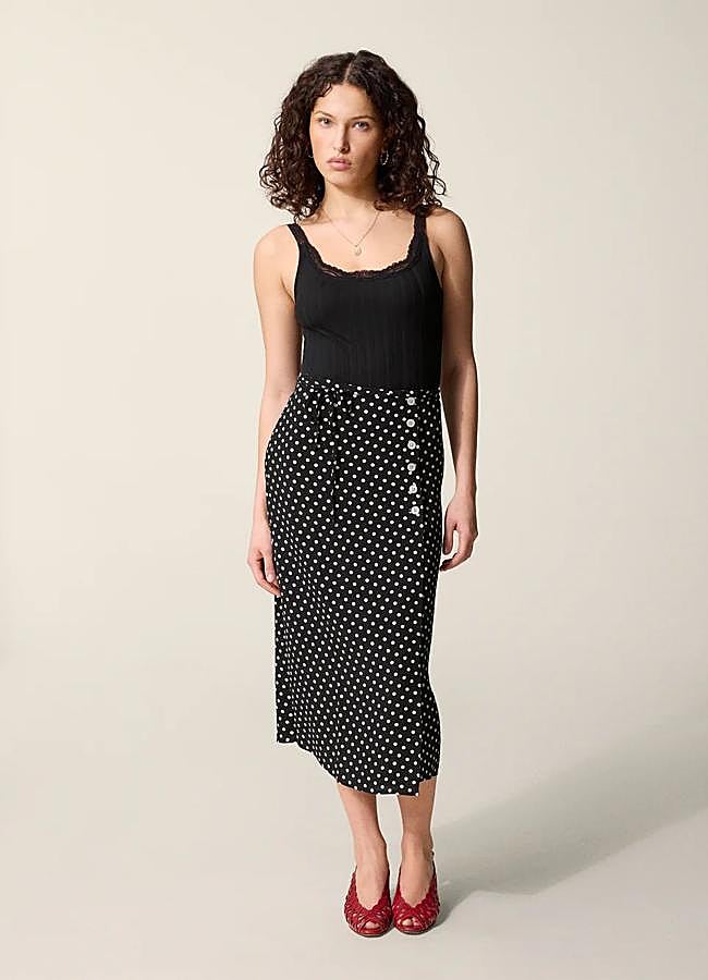 Imagen - Falda de lunares fluida