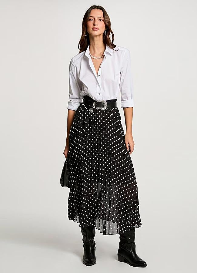 Imagen - Falda de lunares plisada