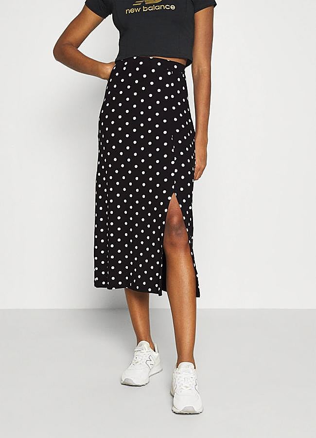 Imagen - Falda de lunares midi tipo lápiz
