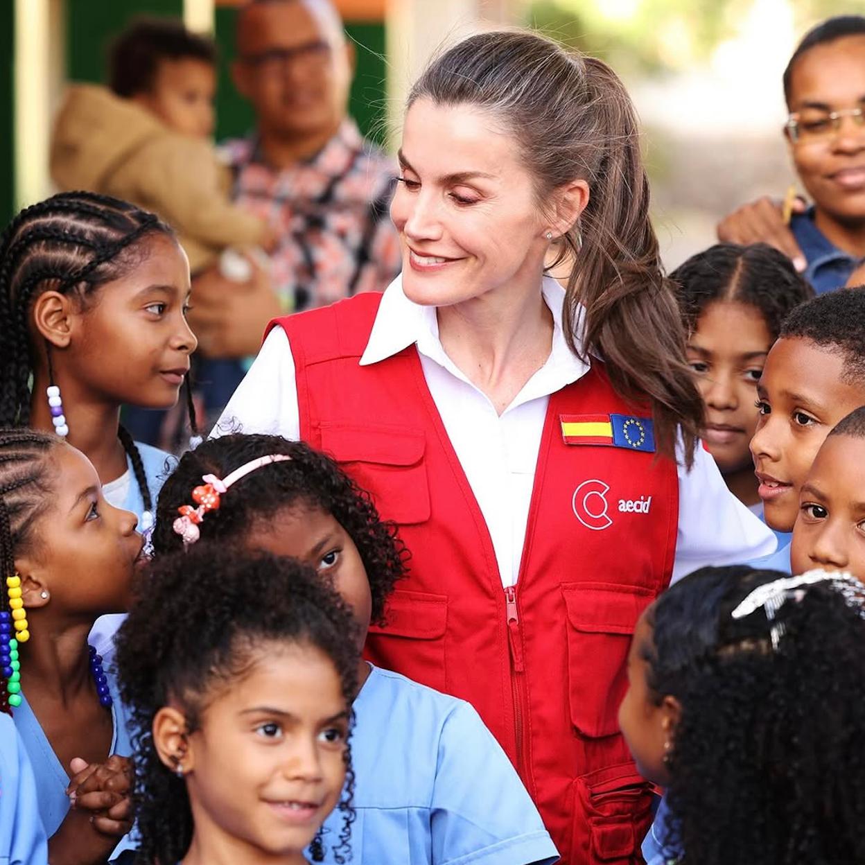 La reina Letizia termina hoy su viaje de cooperación de tres dìas a Cabo Verde. 